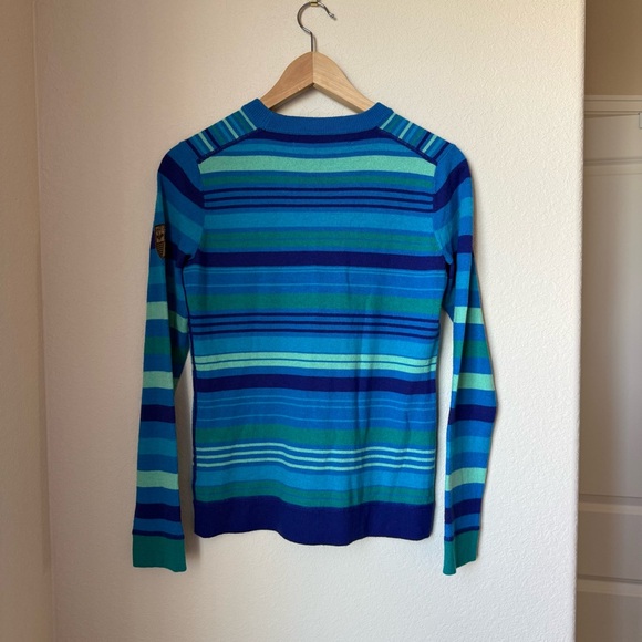 Obermeyer Striped Merino Wool Blend Sweater – Size Small - Picture 2 of 6